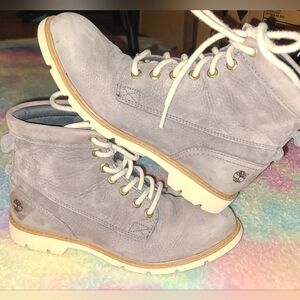 Timberland Bramhall Boots Waterproof Leather Suede Gray Cushioned Insole